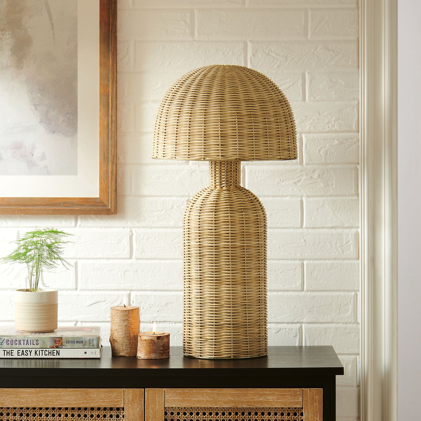 Briar Rattan Table Lamp by Furniture For America
