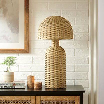 Briar Rattan Table Lamp by Furniture For America
