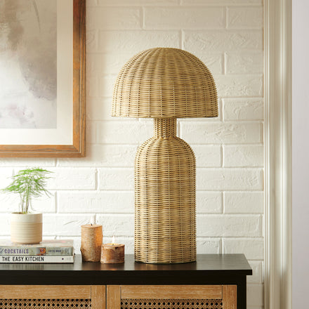 Briar Rattan Table Lamp in Natural