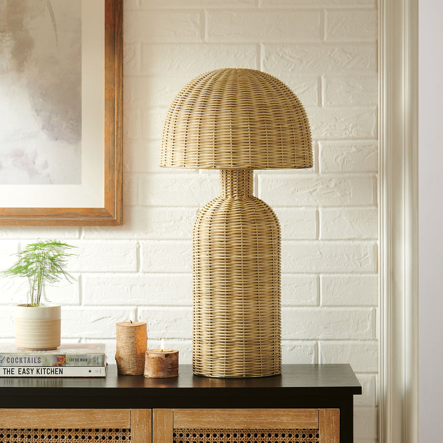Anwen Rattan Table Lamp in Natural