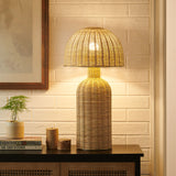 Anwen Rattan Table Lamp in Natural