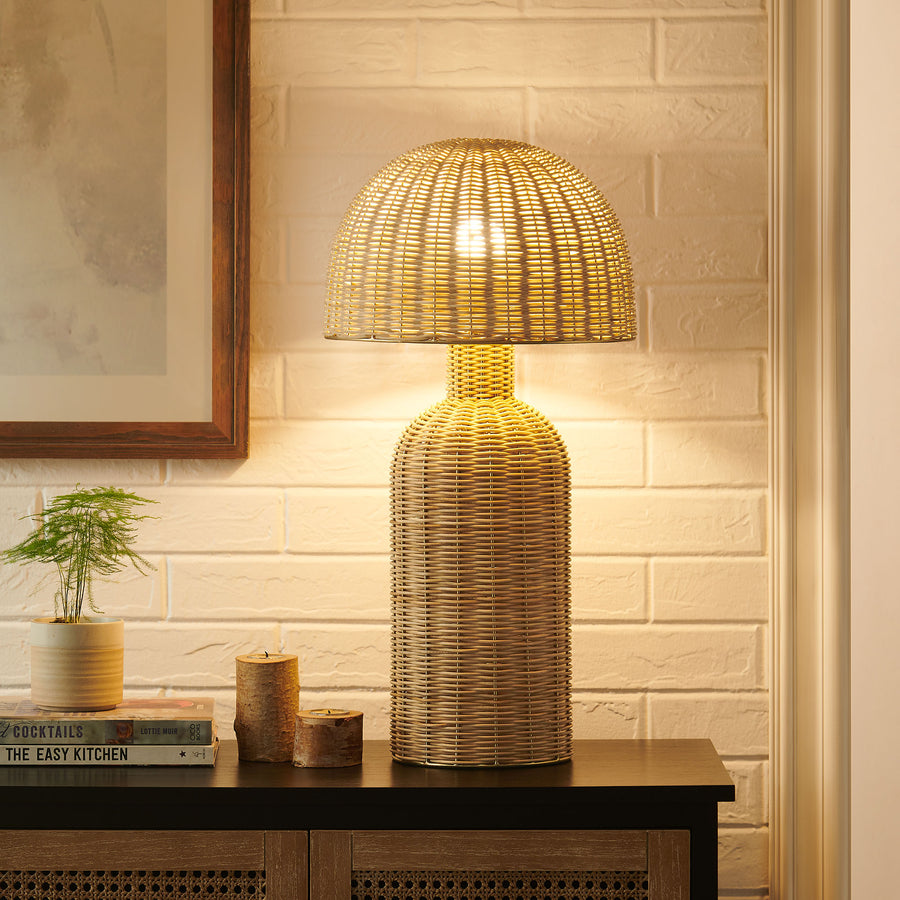 Anwen Rattan Table Lamp in Natural