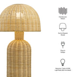Anwen Rattan Table Lamp in Natural