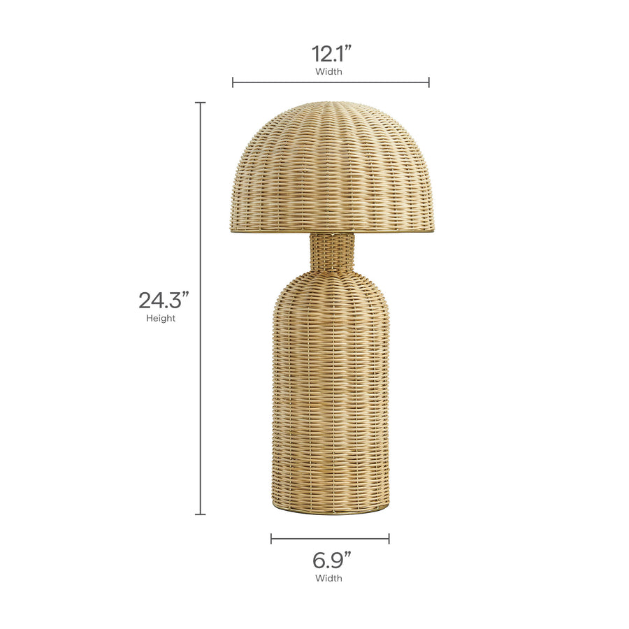 Anwen Rattan Table Lamp in Natural