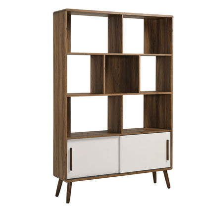 Transmit 45" Bookcase with Sliding Doors by Furniture For America