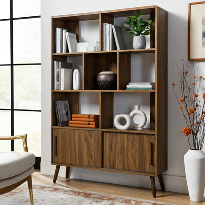 Transmit 45" Bookcase with Sliding Doors by Furniture For America