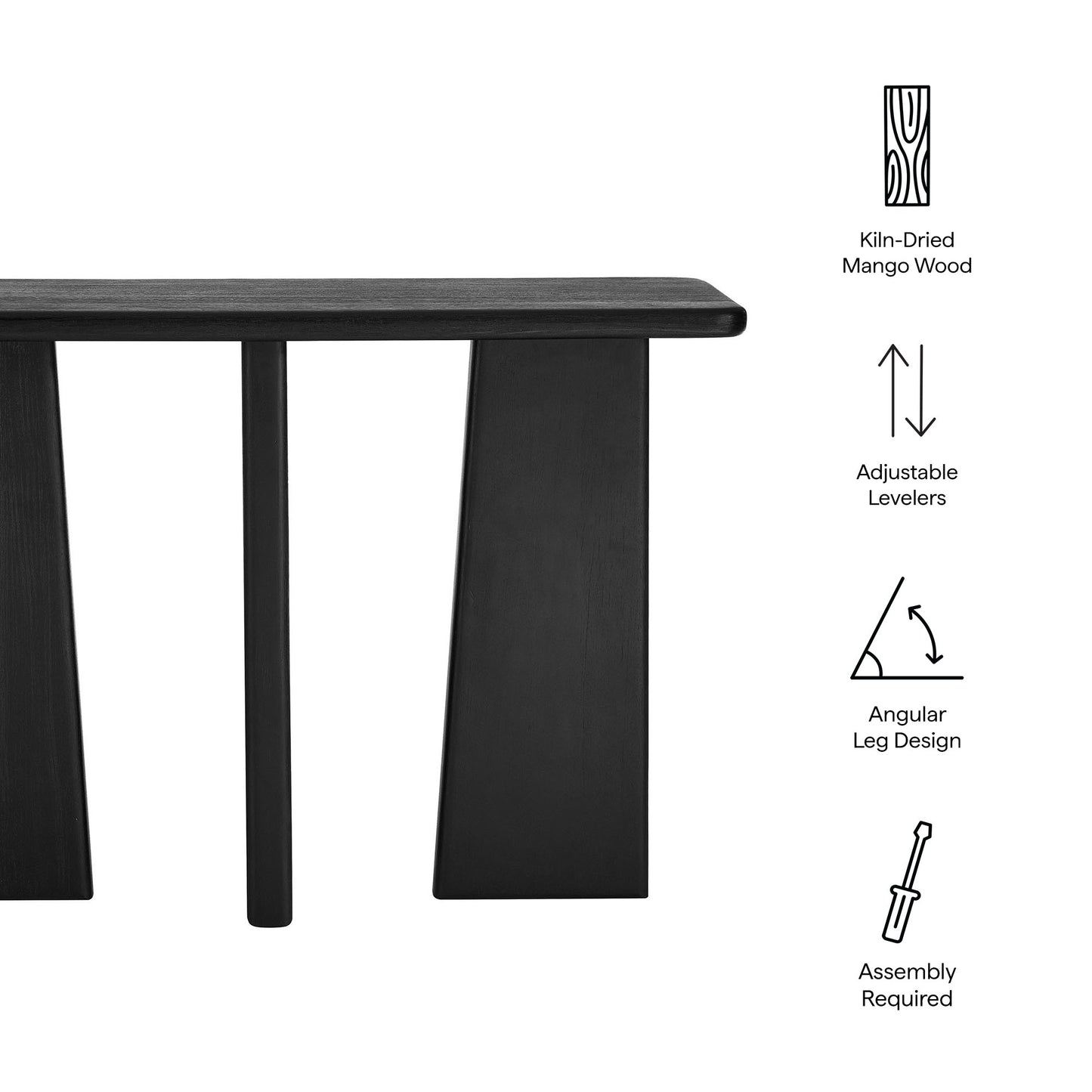 Porter 45" Wood Console Table by Furniture For America