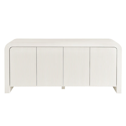 Waterflute 70" Fluted Sideboard Cabinet by Furniture For America