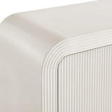 Odette 70" Fluted Sideboard Cabinet in White Matte