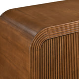 Odette 70" Fluted Sideboard Cabinet in Walnut