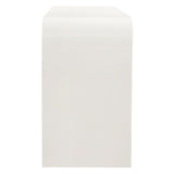 Odette 68" Fluted TV Stand in White Matte
