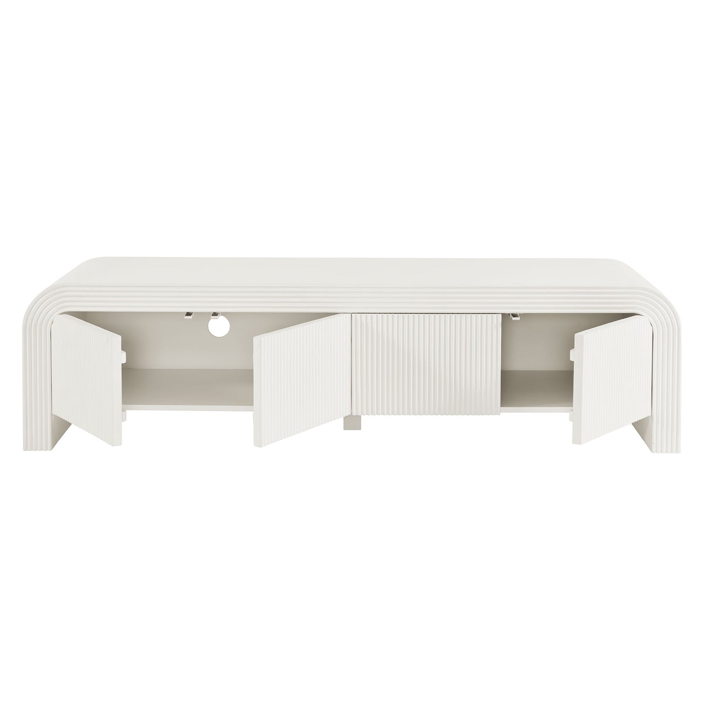 Waterflute 68" Fluted TV Stand by Furniture For America
