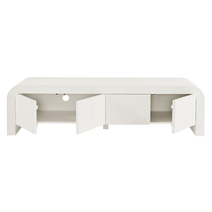 Waterflute 68" Fluted TV Stand by Furniture For America