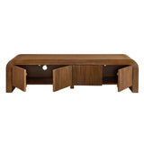 Odette 68" Fluted TV Stand in Walnut