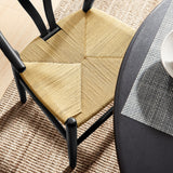 Sisal 29" Wood Dining Chair in Black