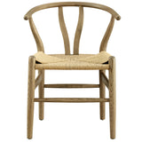 Sisal 29" Wood Dining Chair in Gray