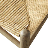 Sisal 29" Wood Dining Chair in Gray
