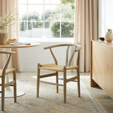 Sisal 29" Wood Dining Chair in Gray