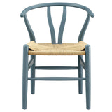 Sisal 29" Wood Dining Chair in Harbor Blue