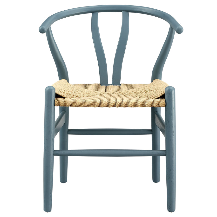 Sisal 29" Wood Dining Chair in Harbor Blue