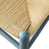 Sisal 29" Wood Dining Chair in Harbor Blue