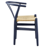 Sisal 29" Wood Dining Chair in Midnight