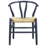Sisal 29" Wood Dining Chair in Midnight