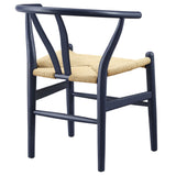 Sisal 29" Wood Dining Chair in Midnight