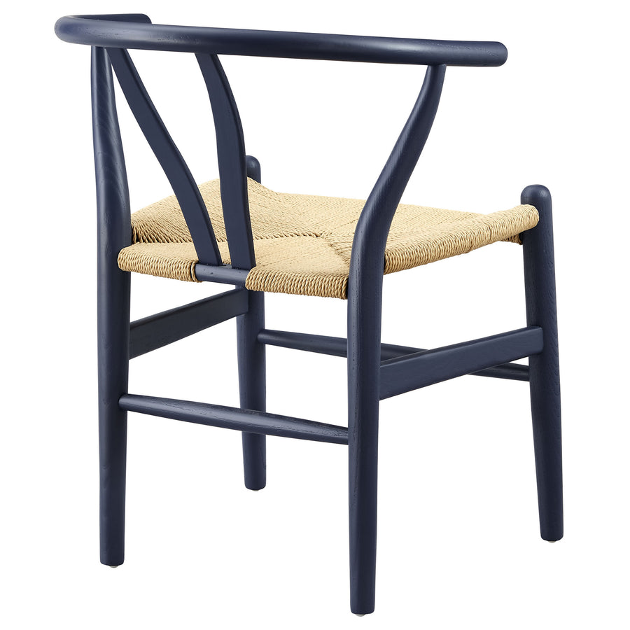 Sisal 29" Wood Dining Chair in Midnight