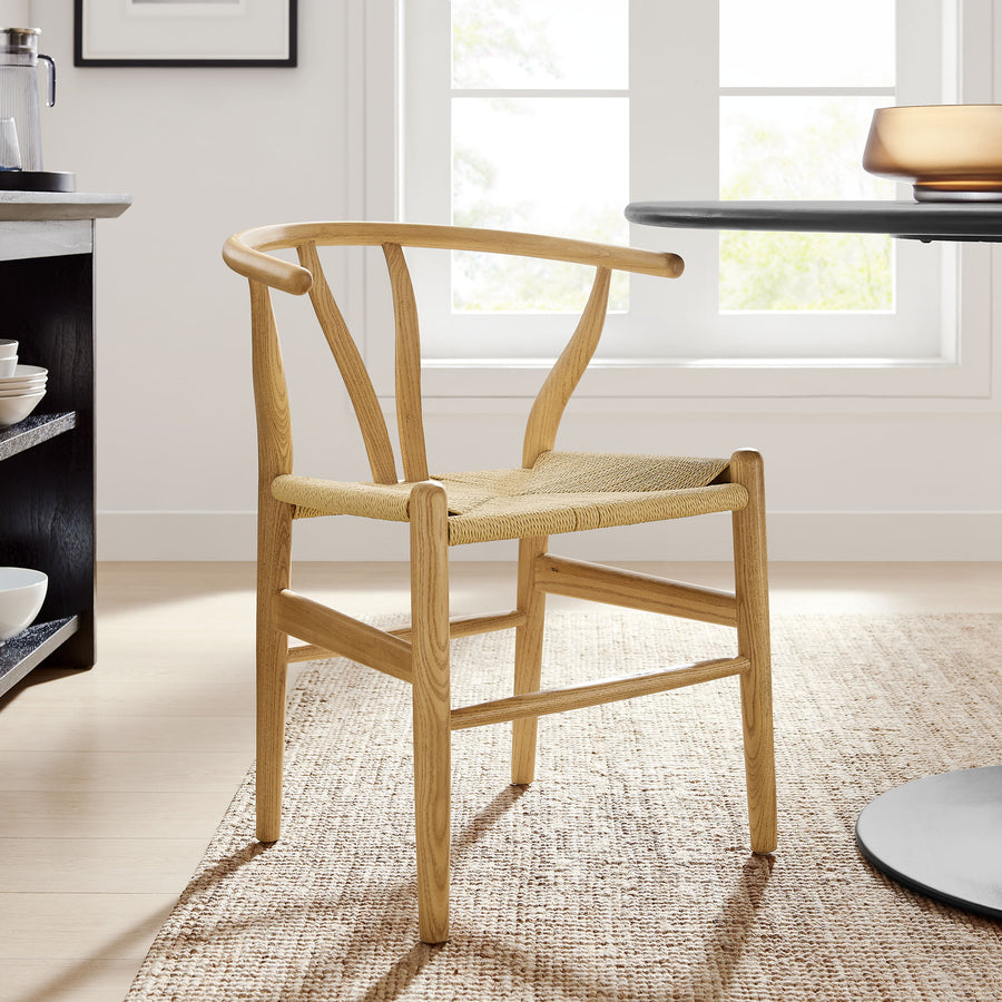 Sisal 29" Wood Dining Chair in Natural