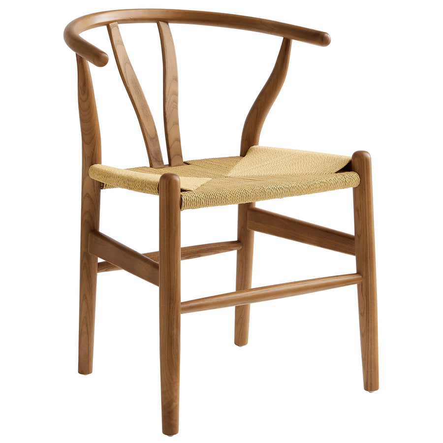 Sisal 29" Wood Dining Chair in Walnut