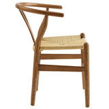 Sisal 29" Wood Dining Chair in Walnut