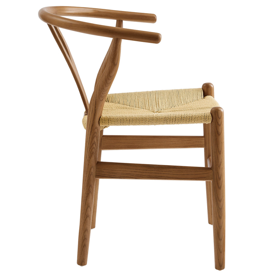 Sisal 29" Wood Dining Chair in Walnut