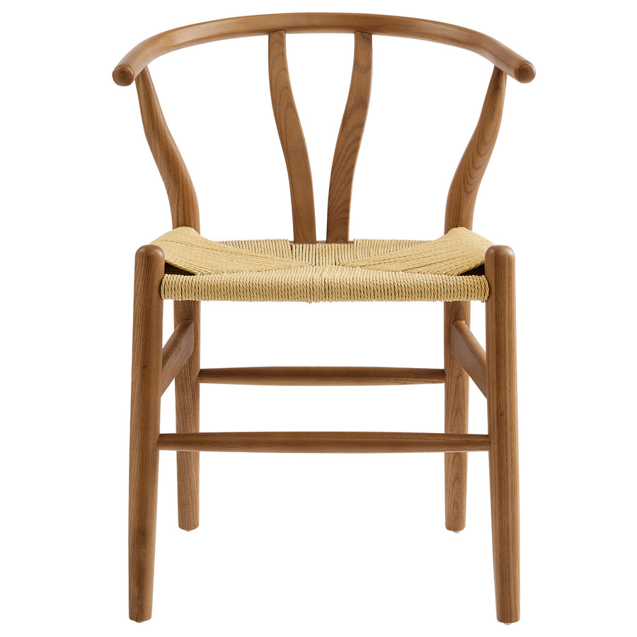 Sisal 29" Wood Dining Chair in Walnut