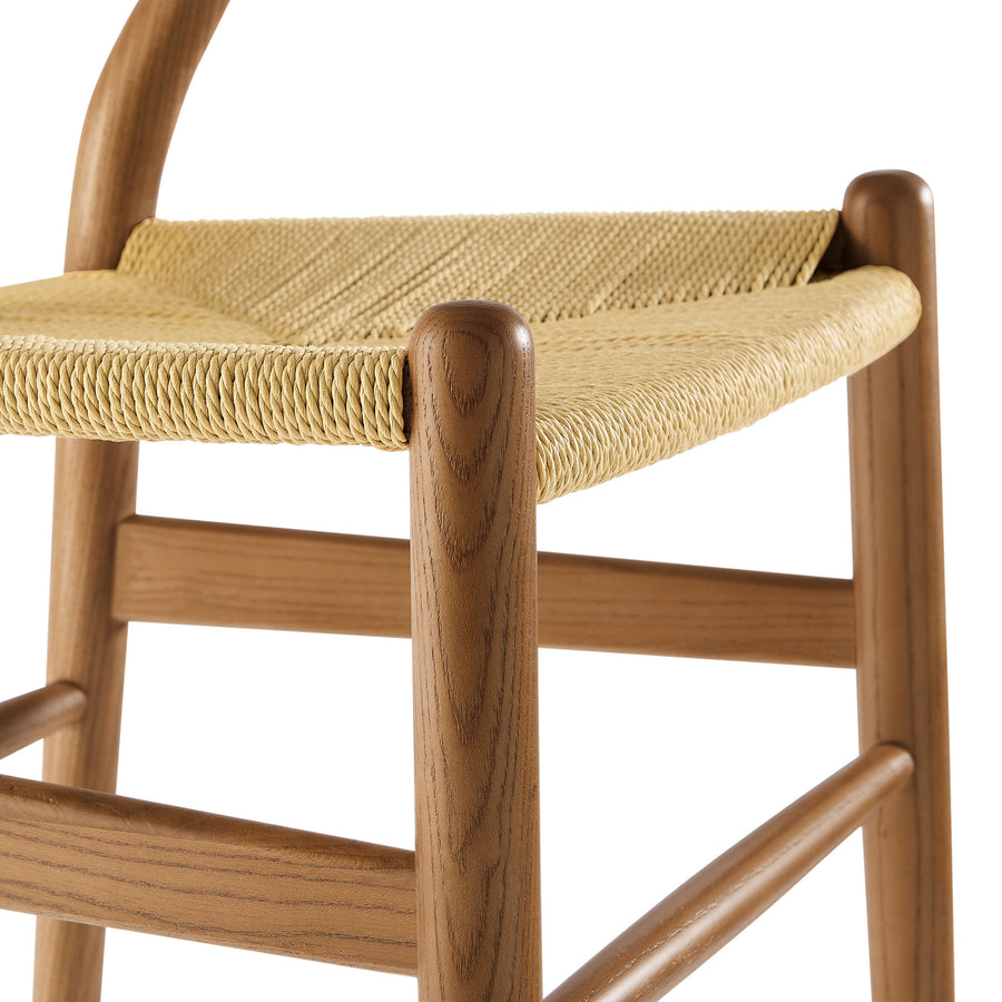 Sisal 29" Wood Dining Chair in Walnut