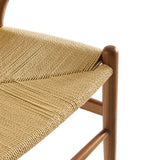 Sisal 29" Wood Dining Chair in Walnut