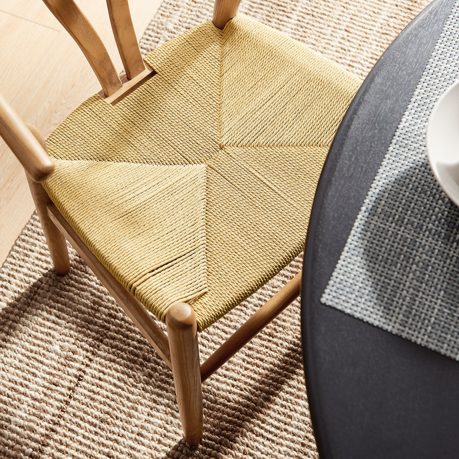 Sisal 29" Wood Dining Chair in Walnut