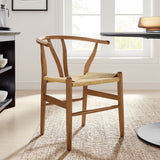 Sisal 29" Wood Dining Chair in Walnut