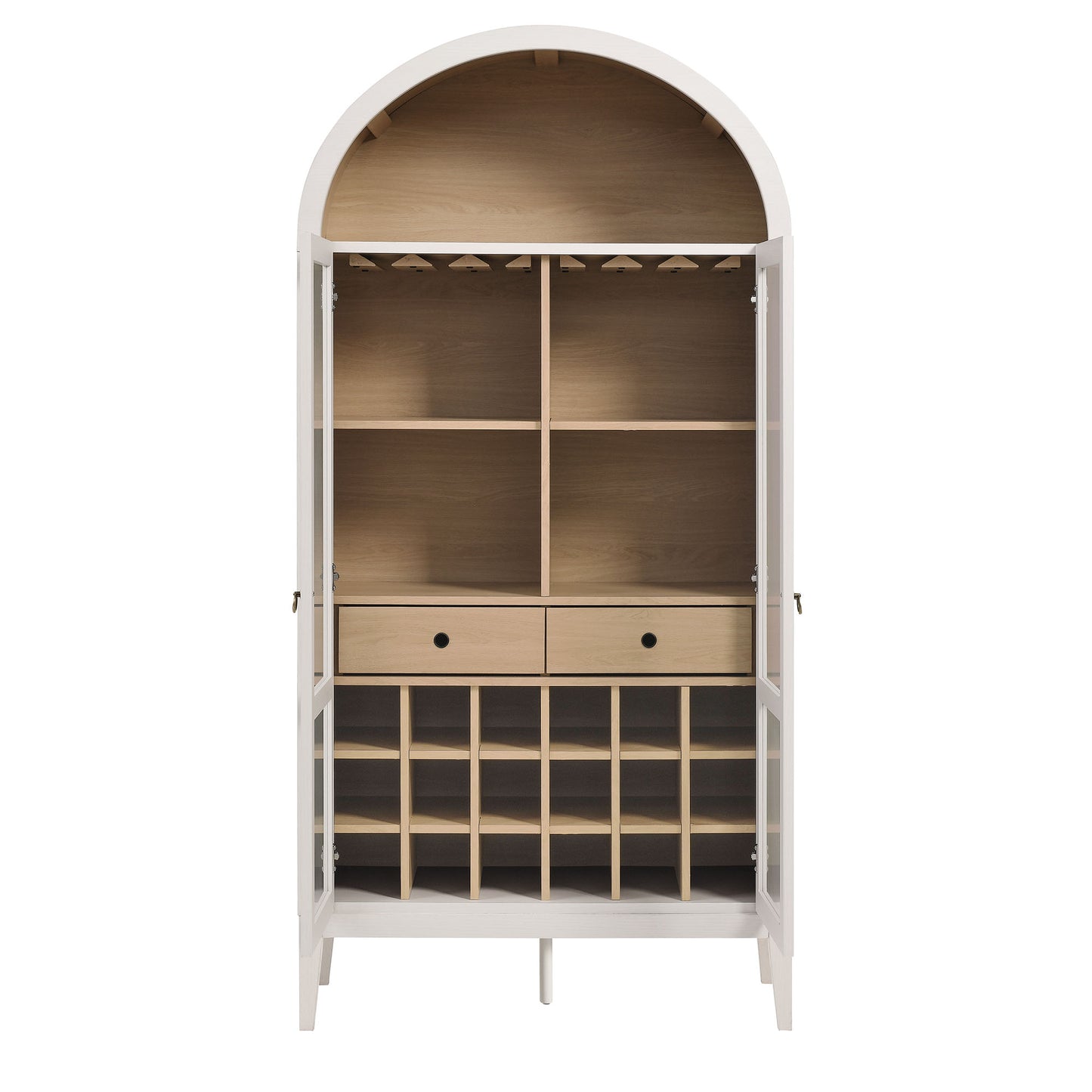 Nolan Arched Bar Cabinet by Furniture For America