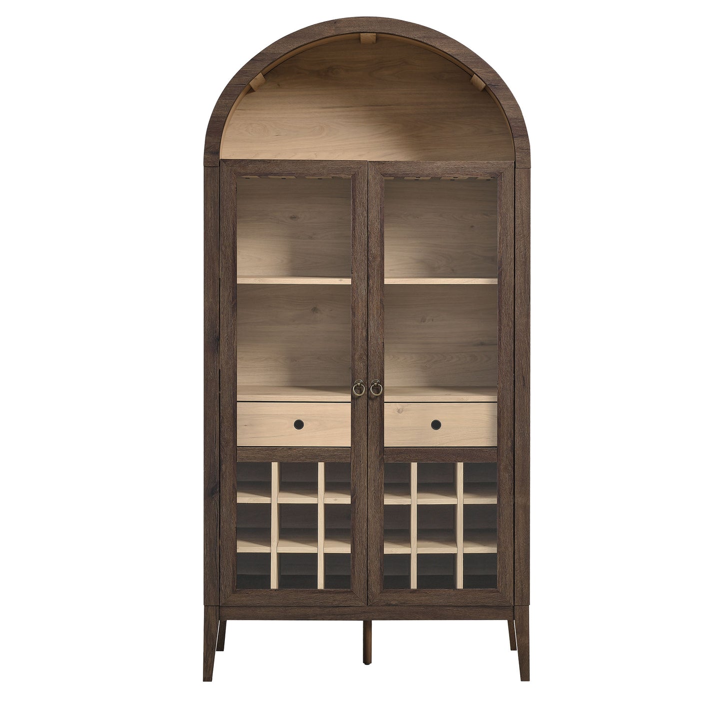 Nolan Arched Bar Cabinet by Furniture For America