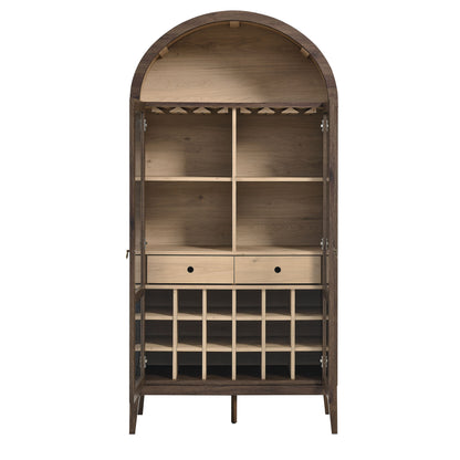 Nolan Arched Bar Cabinet by Furniture For America