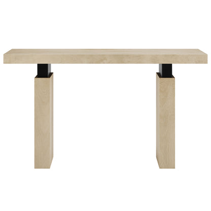Piston 52" Rectangular Wood Console Table by Furniture For America