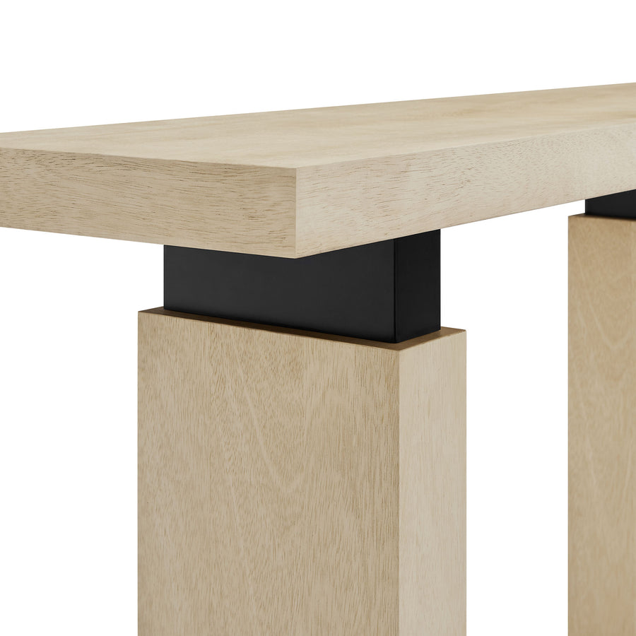 Caelia 52" Rectangular Wood Console Table in Natural