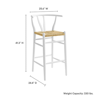 Amish Wood Bar Stool by Furniture For America