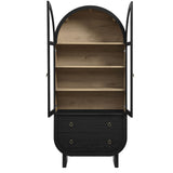 Lofoten Arched Display Cabinet in Black Light Oak