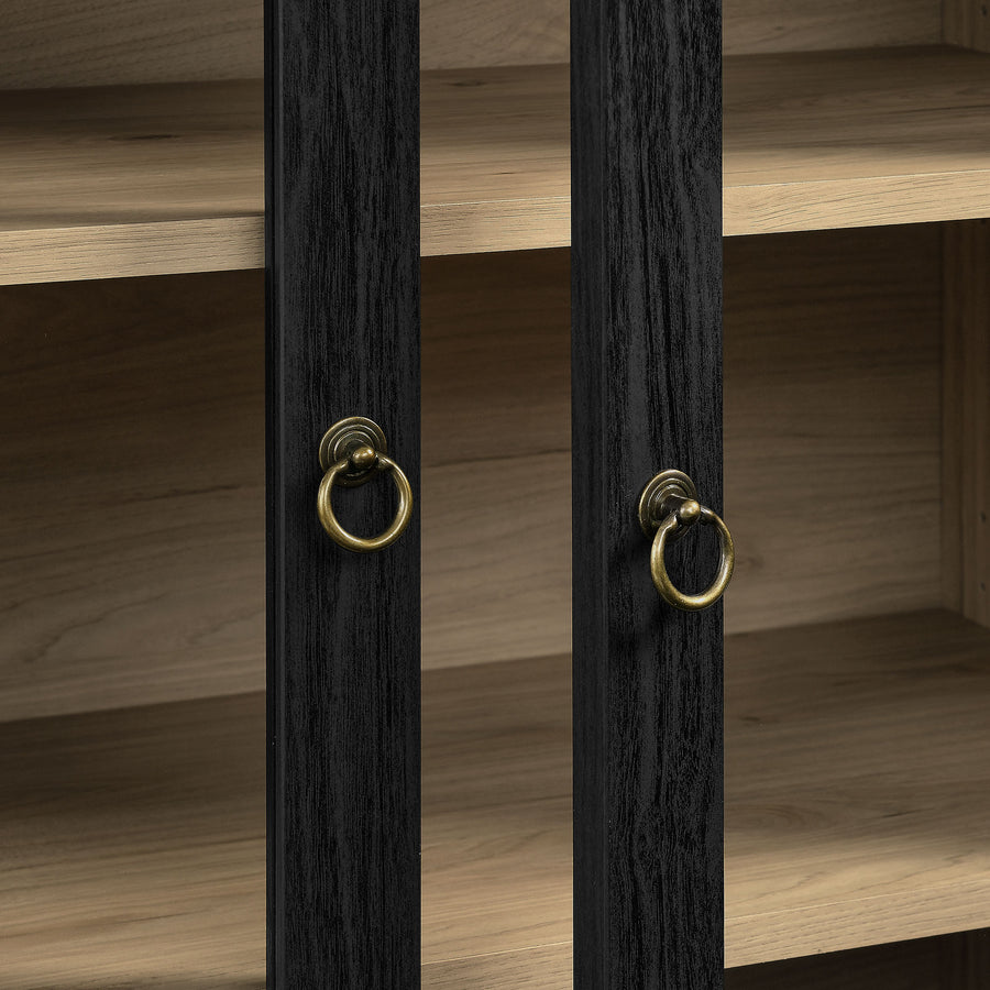 Lofoten Arched Display Cabinet in Black Light Oak