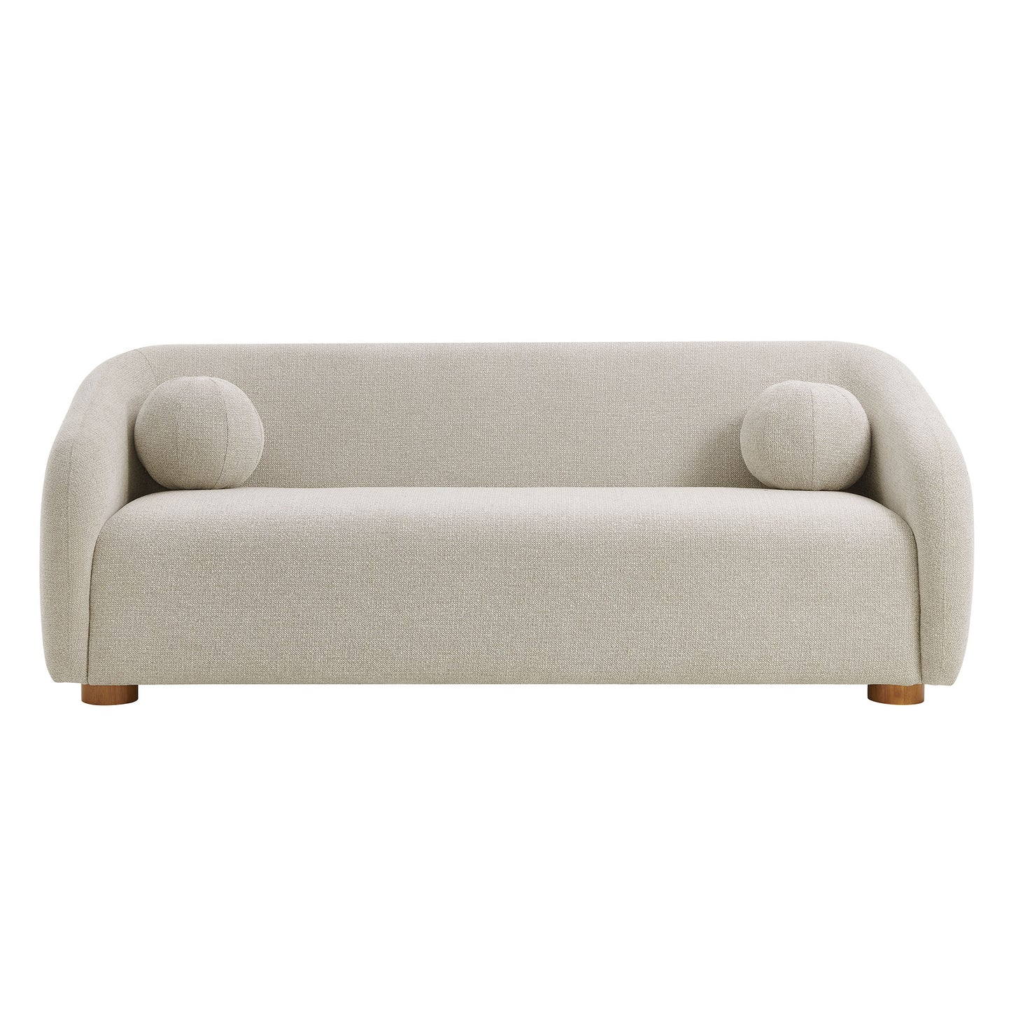 Niko 85" Chenille Fabric Sofa in Dove Gray