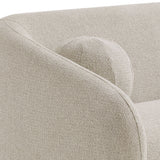 Niko 85" Chenille Fabric Sofa in Dove Gray