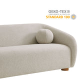 Niko 85" Chenille Fabric Sofa in Dove Gray