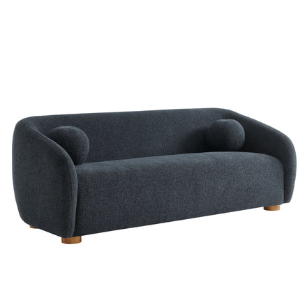 Holland 85" Chenille Fabric Sofa in Navy